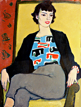 Иван Годлевский. Портрет молодой дамы. 1959. х., м., 93х70